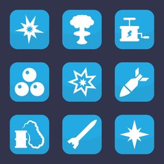 Poster - Set of 9 bomb filled icons