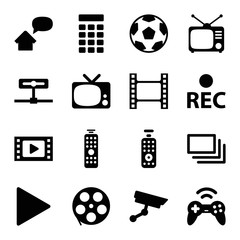 Aufkleber - Set of 16 video filled icons
