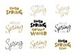 © chekart - Set of quotes - Hello Spring