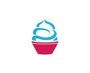 Canvas Print - Ice cream logo