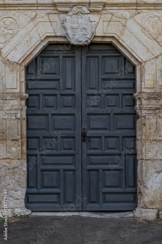 Front Door To Old Spanish Mission Buy This Stock Photo And