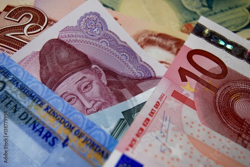Colorful Foreign Currency Bank Notes Bills Buy This Stock Photo - 