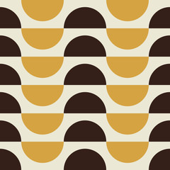 Geometric vector pattern in retro style, modern stylish texture