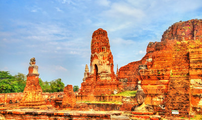 Sticker - Wat Mahathat at Ayutthaya Historical Park, Thailand