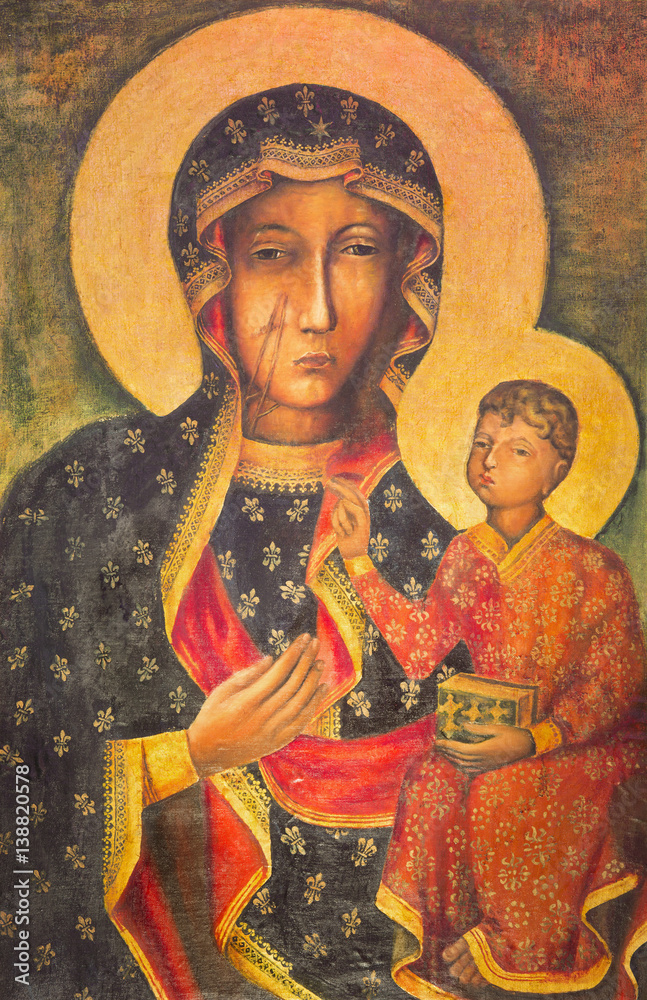 Obraz Matki Boskiej Częstochowskiej - obrazy, fototapety, plakaty 