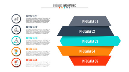 Fototapete - Business data visualization.