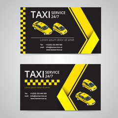 Taxi card for taxi-drivers. Taxi service. Vector business card template. Company, brand, branding, identity, logotype. Business card template with texture.