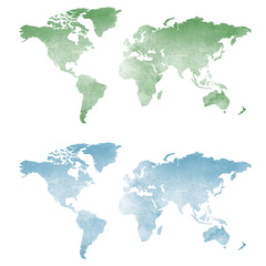  Mapa świata w akwarela tekstury