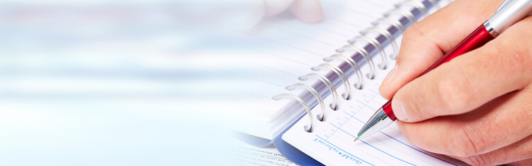 Fototapete - Hand writing