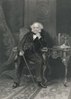 Martin Van Buren - 8th President of the United States. Steel Engraving 1864.