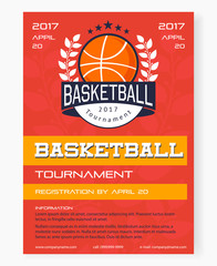 Sticker - Basketball Tournament Poster