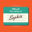 Hello my name is card, Label sticker, introduce badge welcome. Card vector