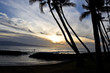 Paddle boarder at sunset, Maui, Hawaii