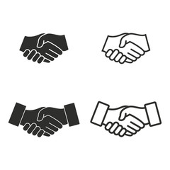 Wall Mural - Handshake icon set.