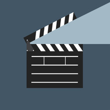 Clapperboard Vektör