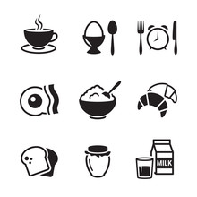 Breakfast Icons Set