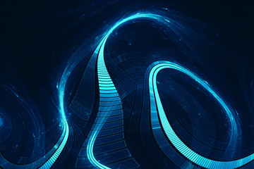 Wall Mural - abstract science fiction futuristic background