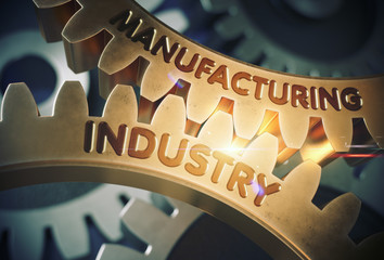 Poster - Manufacturing Industry. 3D.