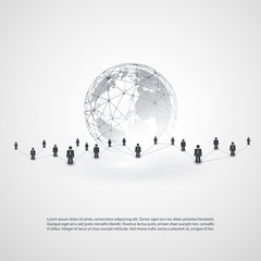 Poster - Networks - Business Connections - Social Media Concept Design