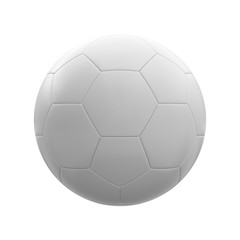 Wall Mural - 3D rendering Isolated Soccer Ball with white background