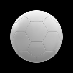 Wall Mural - 3D rendering Isolated Soccer Ball with black background