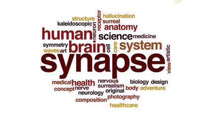 Sticker - Synapse animated word cloud, text design animation.