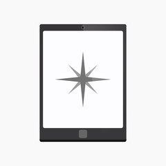 Poster - Isolated tablet pc with a sparkle