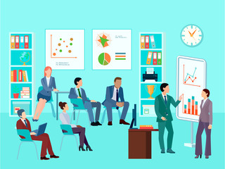 Canvas Print - Business Analytics Meeting Composition