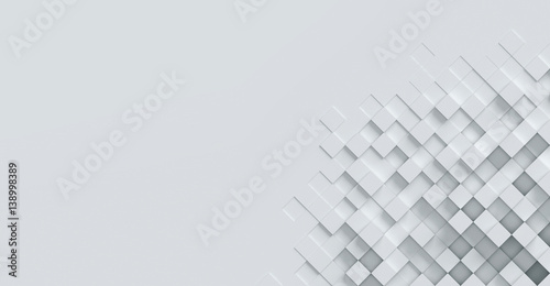 Fotografie, Obraz cubical abstract background 3d rendering