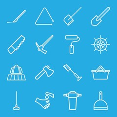 Poster - Set of 16 handle outline icons