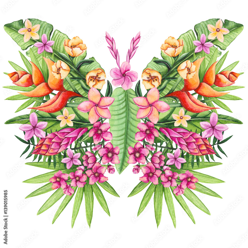 motyl-z-pieknych-kolorowych-kwiatow