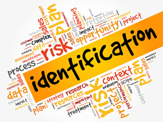Poster - identification word cloud, business concept
