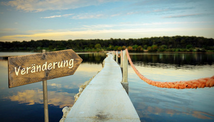 Wall Mural - Schild 200 - Veränderung