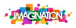 IMAGINATION Colourful Vector Letters Banner
