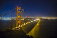 Golden Gate Bridge In Evening Light