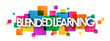 BLENDED LEARNING Colourful Vector Letters Icon