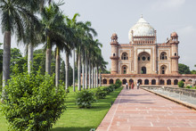 Tomb Of Safdarjung In New Delhi, India. It Was Built In 1754 In The Late Mughal Empire Style.