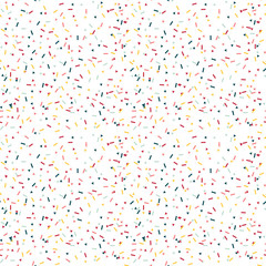 Poster - Modern Abstract Vector Confetti Background. Seamless colorful  triangles and stripes pattern.