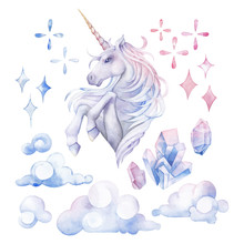 Cute Watercolor Unicorn