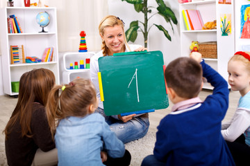 Wall Mural - Learning numbers