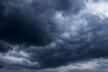 Wall Mural - dark clouds before a thunder-storm