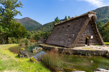 Canvas Print - Japanese Shirakawago village