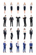 © Acronym - Set of business people isolated on white.