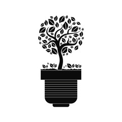 Poster - Green energy ecology icon vector illustration graphic design