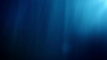 Underwater Background. Blue Underwater With Ripple And Wave Lights.