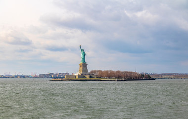 Sticker - Statue of Liberty and Liberty Island - New York, USA