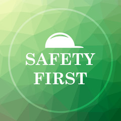 Poster - Safety first icon