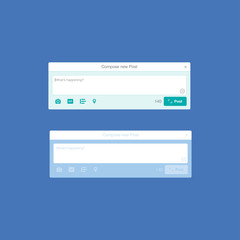 Web application and Icon for social network.