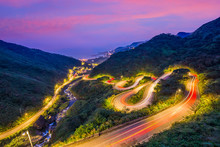 Winding Hillside Roads In Jiufen, Taiwan