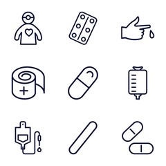 Poster - Set of 9 treatment outline icons